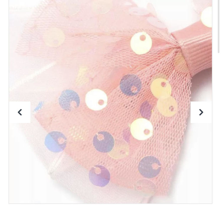 Picture of 7849 / 8498 LARGE SEQUIN FABRIC BOW ON A RIBBON WRAPPED FORK